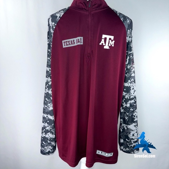Colosseum Other - 1067 Colosseum Texas A&M Long Sleeve Quarter Zip Pullover XL Digital Camo